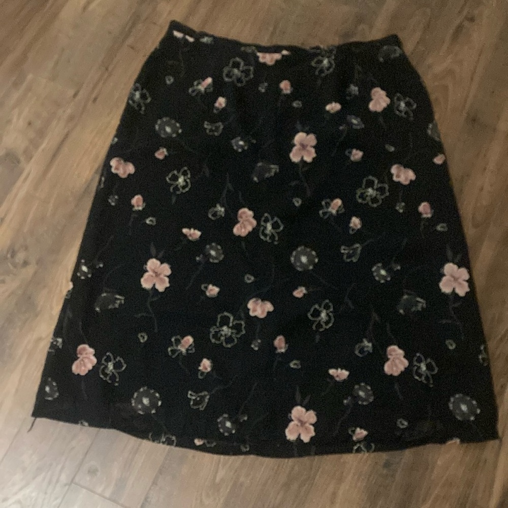 Pendleton Floral Black Skirt size 22w